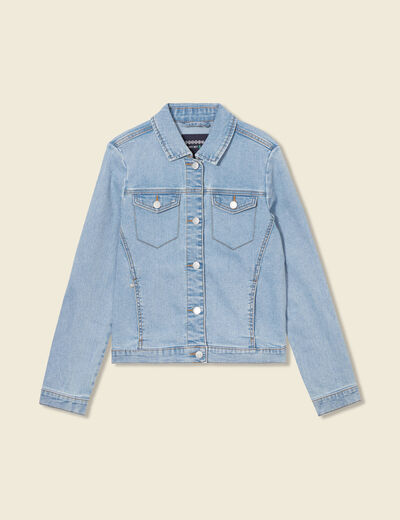 Veste en jean éco-responsable denim bleach femme