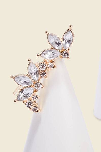 Boucles d'oreilles clous couleur or femme