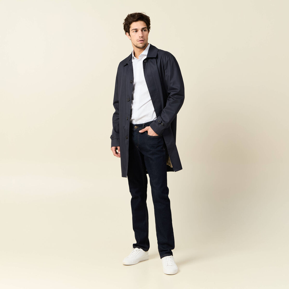 Chemise éco-responsable blanc homme