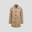 Trench droit à capuche beige homme