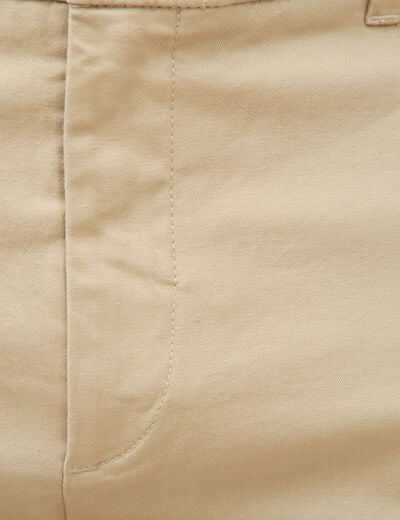 Pantalon chino slim beige homme