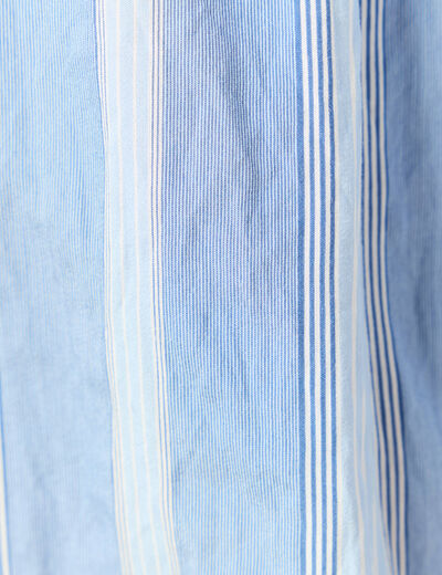 Chemise sans manches bleu femme