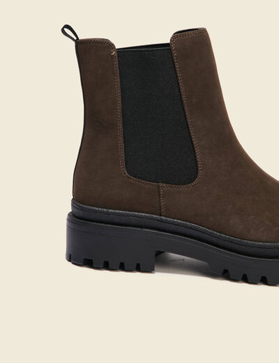 Bottines marron femme