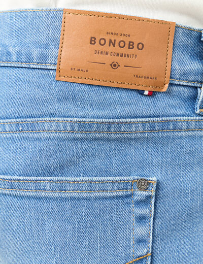 Jeans straight fabriqué en France denim stone homme