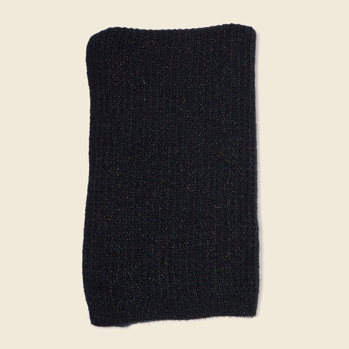 &Eacute;charpe tricot&eacute;e noir femme