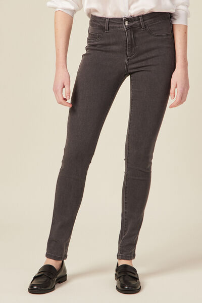 Jeans Lou - jegging gris foncé femme