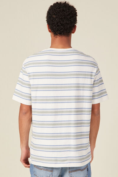 T-shirt manches courtes ecru homme