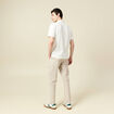 Polo manches courtes ecru homme