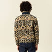 Gilet manches longues zipp&eacute; sherpa beige homme