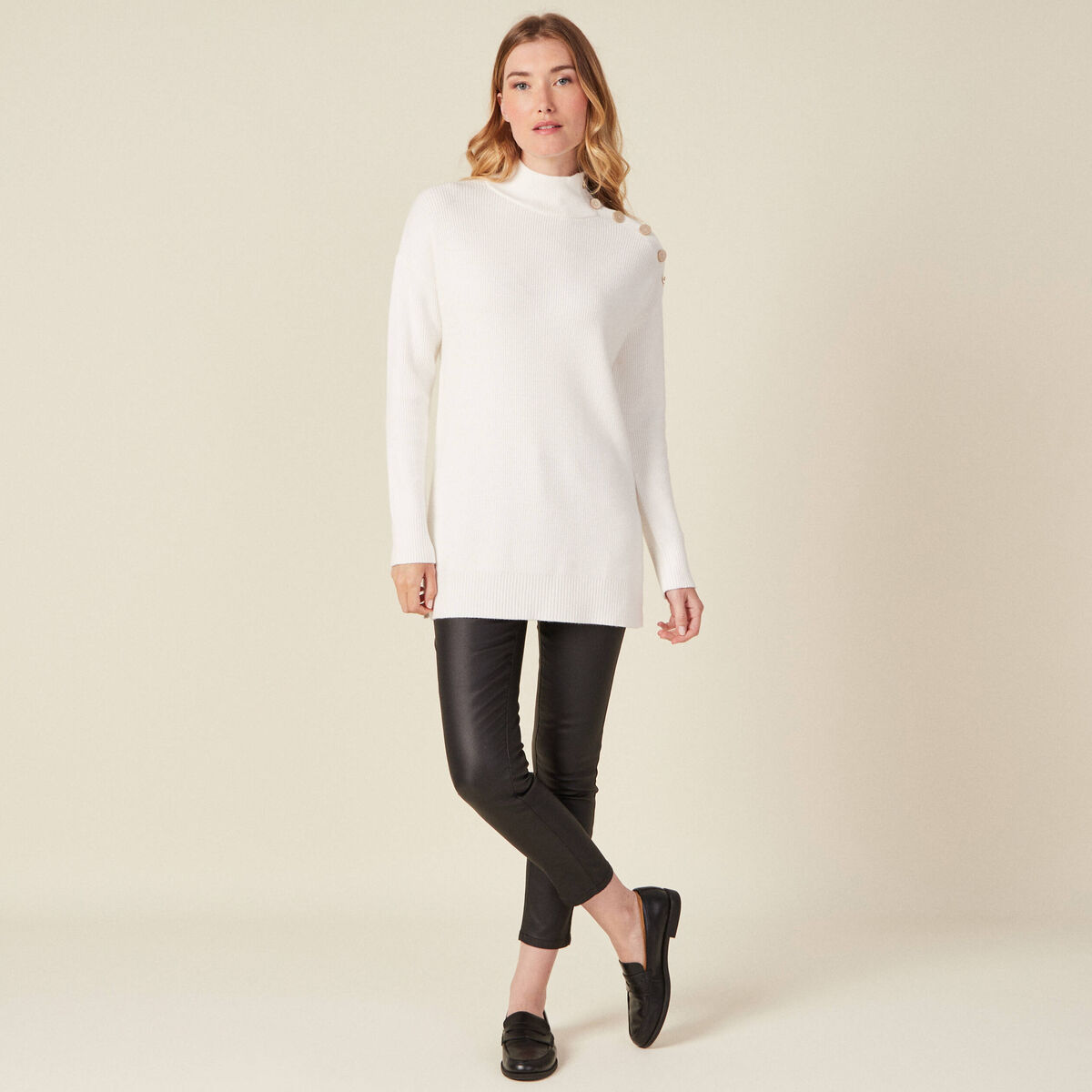 Pantalon skinny enduit push up denim noir enduit femme
