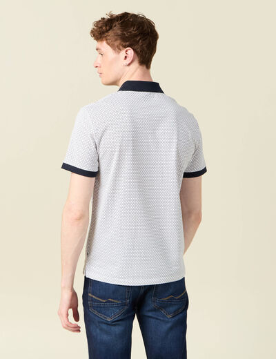 Polo éco-responsable blanc homme