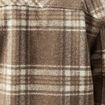 Surchemise manches courtes col classique marron fonc&eacute; homme