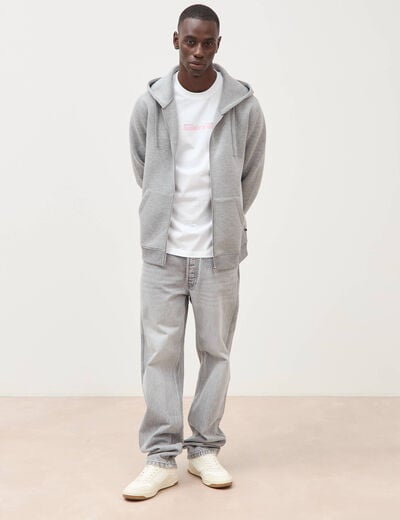 T-shirt en coton manches courtes blanc homme