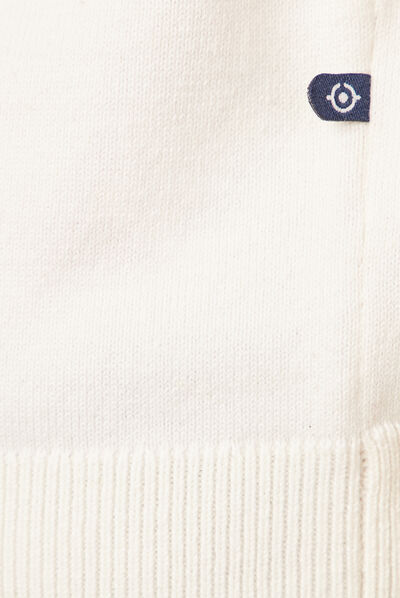 Pull éco-responsable ecru homme