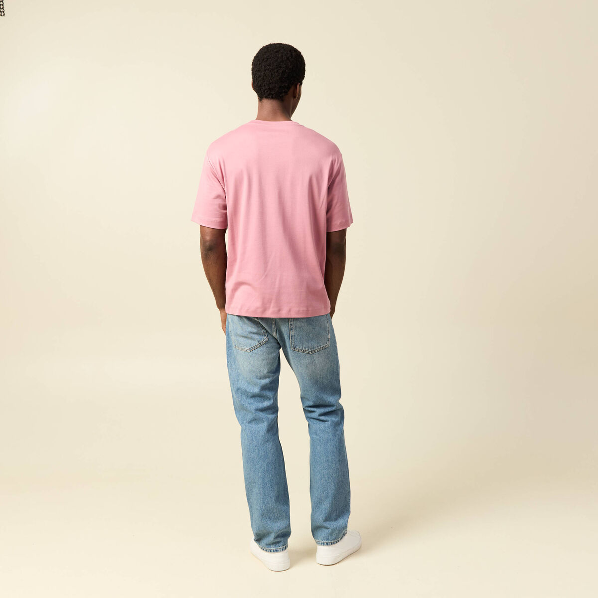T-shirt manches courtes vieux rose homme