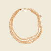 Collier multirangs couleur or femme