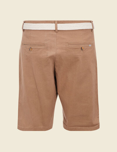 Short à ceinture vert kaki homme