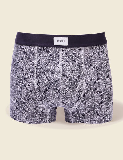 Lot 2 boxers bleu marine homme