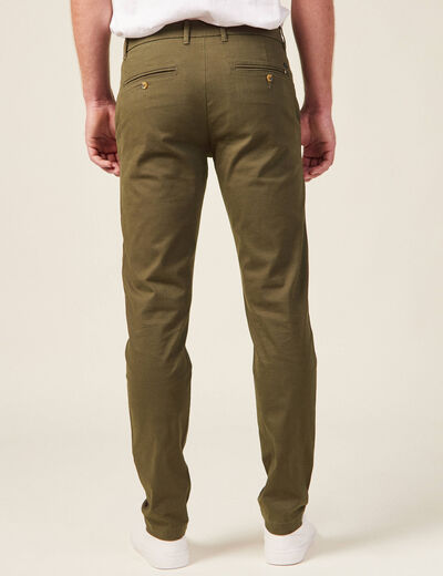 Pantalon slim Instinct chino taupe homme