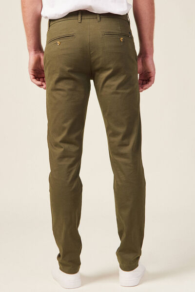 Pantalon slim Instinct chino taupe homme