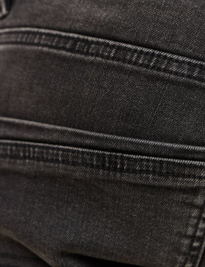 Jeans slim 5 poches longueur 32 denim noir homme