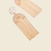 Boucles d'oreilles pendantes couleur or femme