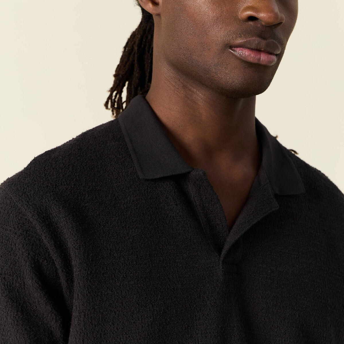 Polo manches courtes noir homme