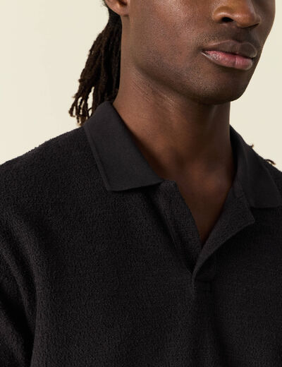 Polo manches courtes noir homme