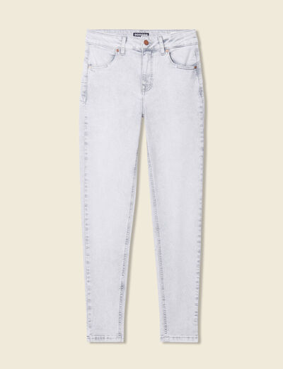 Jeans skinny éco-responsable denim gris femme