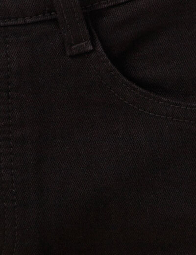 Jeans straight 5 poches denim noir homme