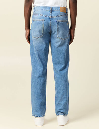 Jeans relax 5 poches denim used homme
