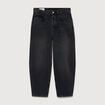 Jeans large longueur 32 en coton denim noir homme