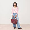 Pull manches longues rose pastel femme