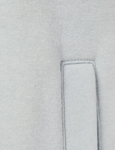 Sweat éco-responsable bleu gris homme