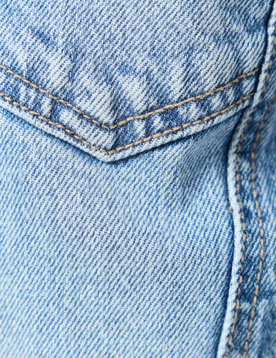 Veste oversize en jean denim used femme