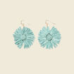 Boucles d'oreilles pendantes vert kaki femme