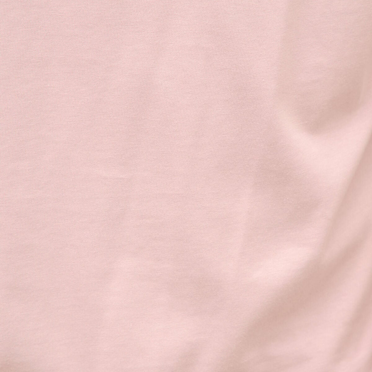 T-shirt droit en coton col ras du cou rose pastel homme