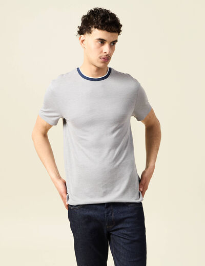 T-shirt manches courtes blanc homme