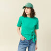T-shirt manches courtes noeud vert femme