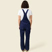 Combinaison salopette en velours c&ocirc;tel&eacute; bleu marine femme