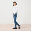 Jeans slim taille haute denim stone femme
