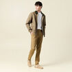 Pantalon chino slim vert kaki homme