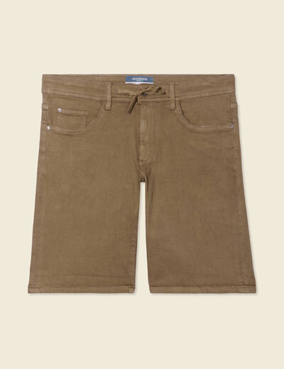 Bermuda éco-responsable taupe homme