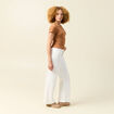 T-shirt ajusté court manches courtes terracotta femme