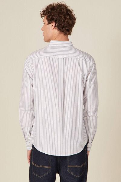Chemise manches longues bleu ciel homme