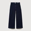 Jeans large taille haute denim brut rinse femme