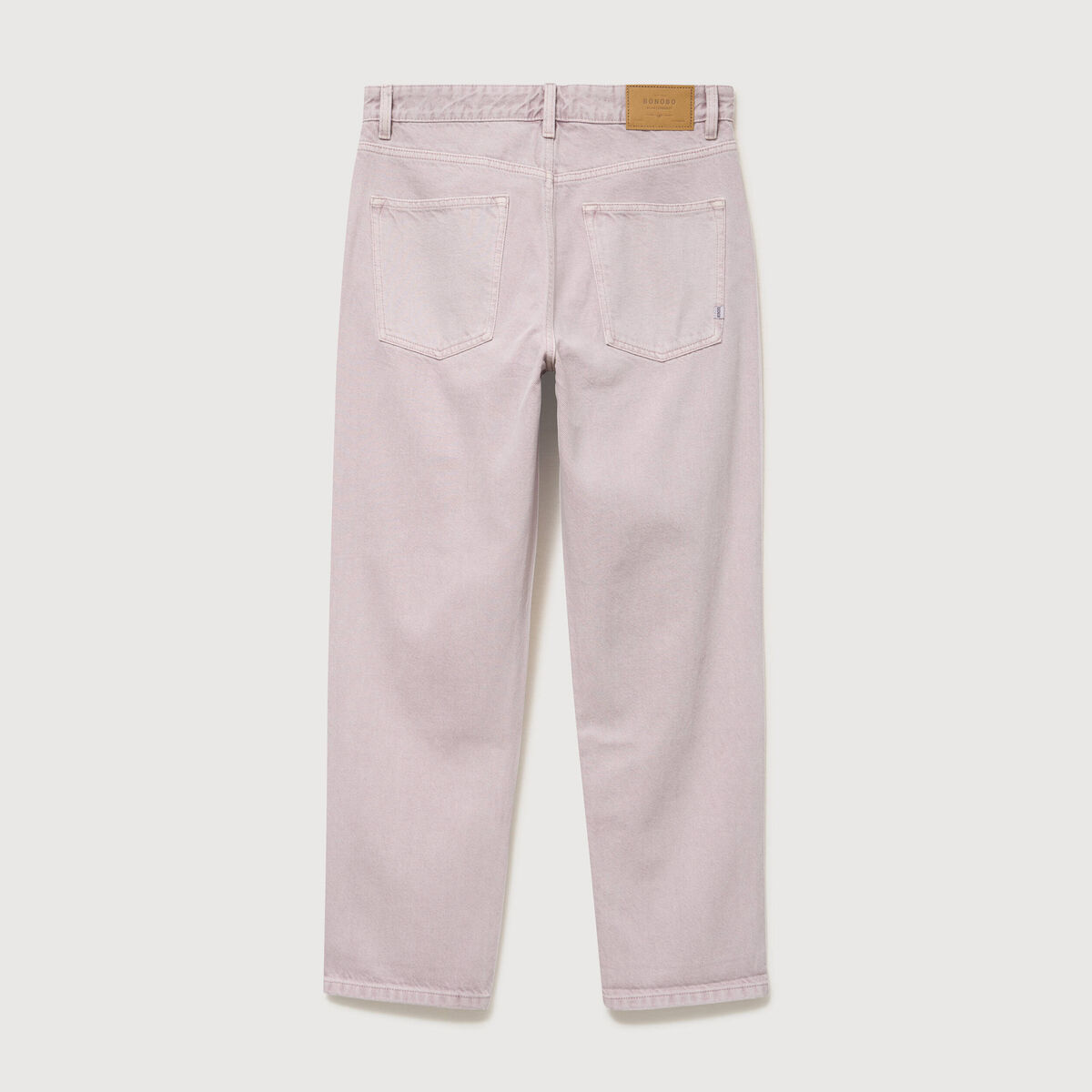 Jeans large longueur 32 en coton parme homme