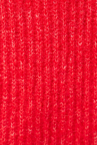 Pull manches longues rose framboise femme