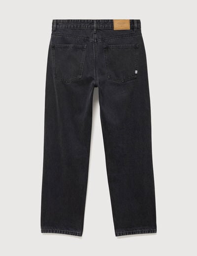 Jeans large relaxed denim noir homme