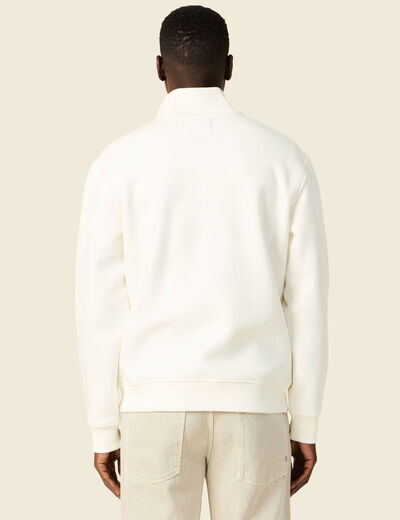 Sweat manches longues ecru homme